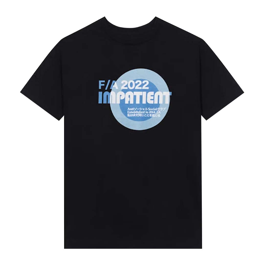 Anti Social Social Club Impatient Tee 'Black'