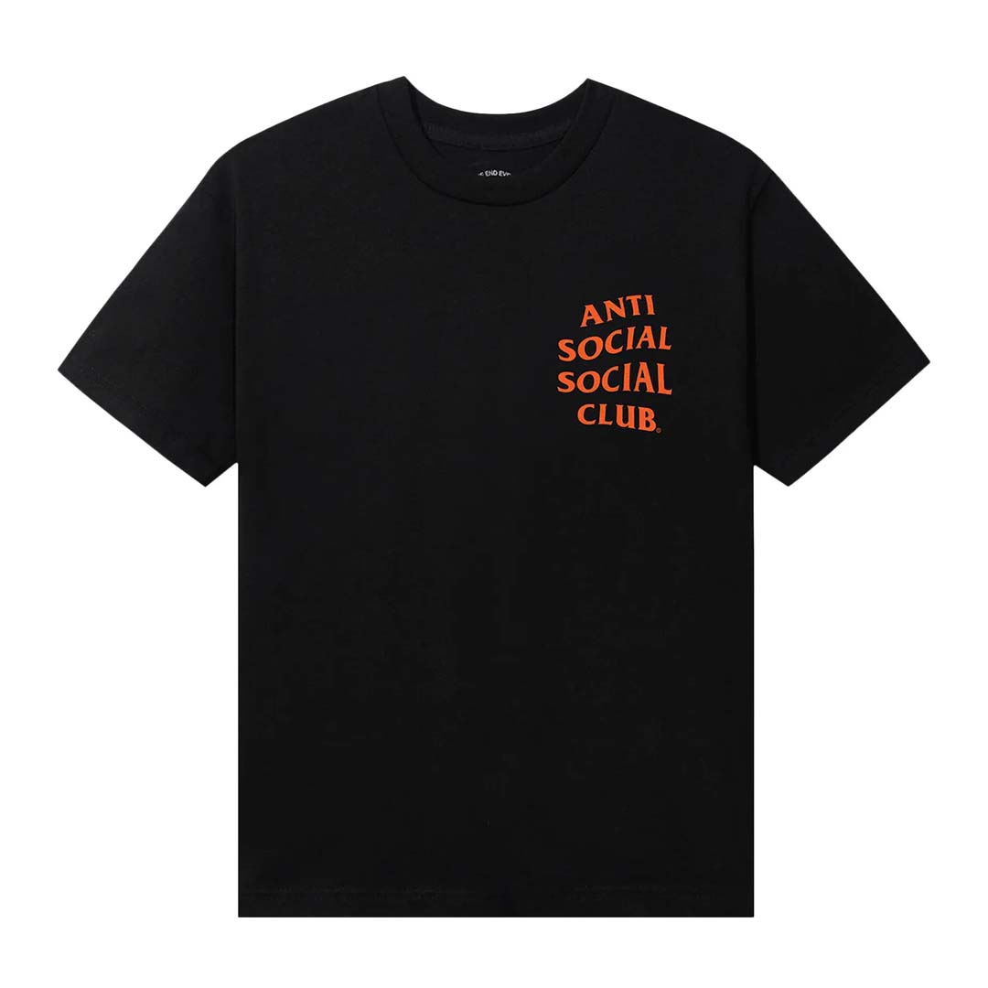 Anti Social Social Club Mind Games Black Orange Tee