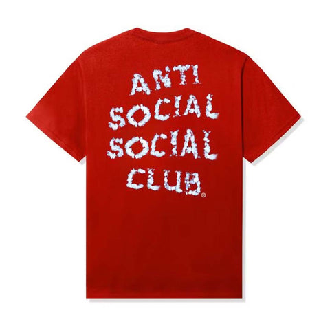 Anti Social Social Club Partly Cloudy Red Tee