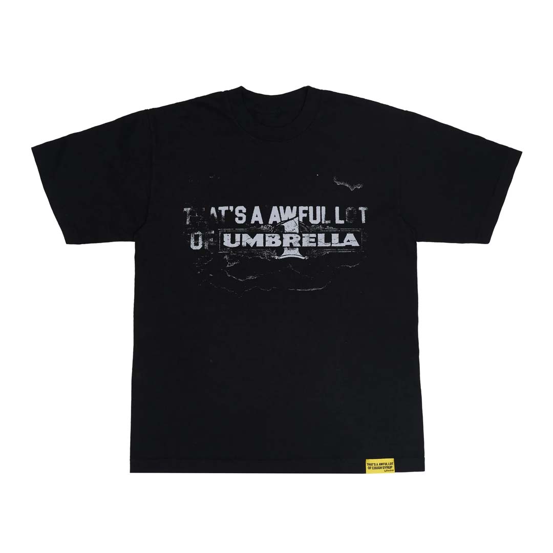 Awful Lot of Cough Syrup Black Umbrella Tee