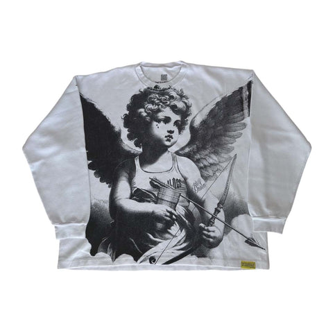Awful Lot of Cough Syrup Cupid Tattoo Thermal Long Sleeve Tee