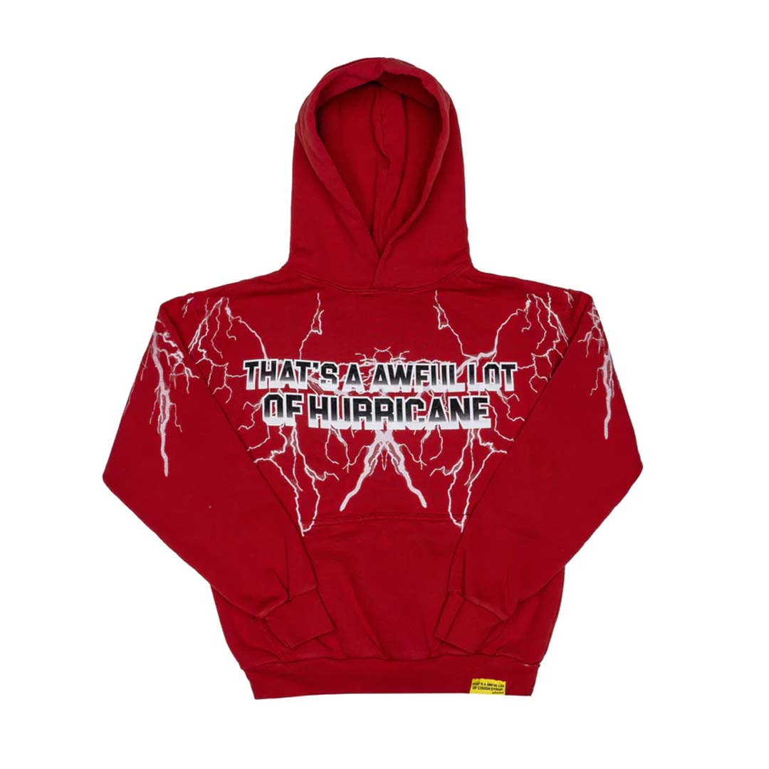 Awful Lot of Cough Syrup Hurricane Hoodie Red