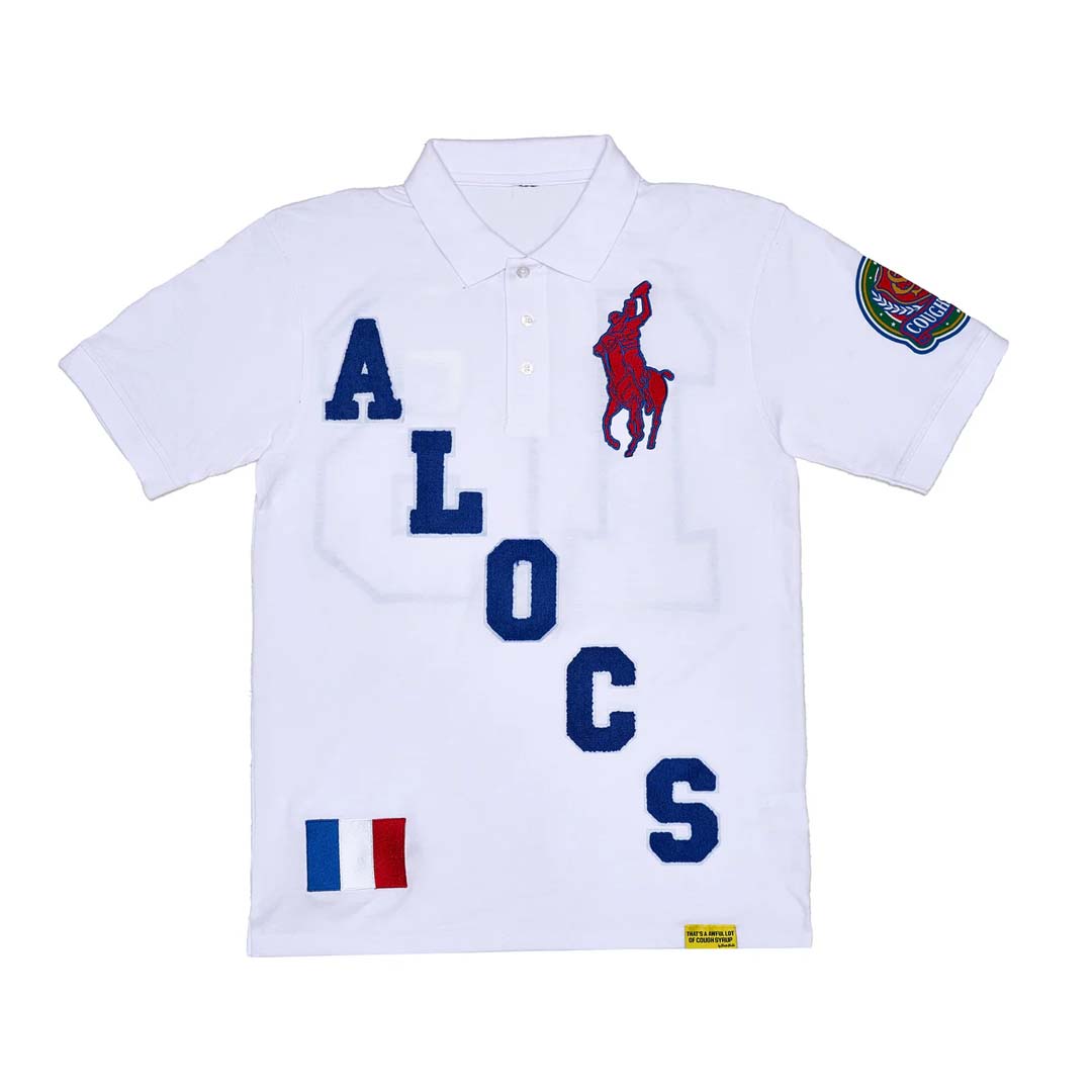 Awful Lot of Cough Syrup Paris Fashion Week Polo White