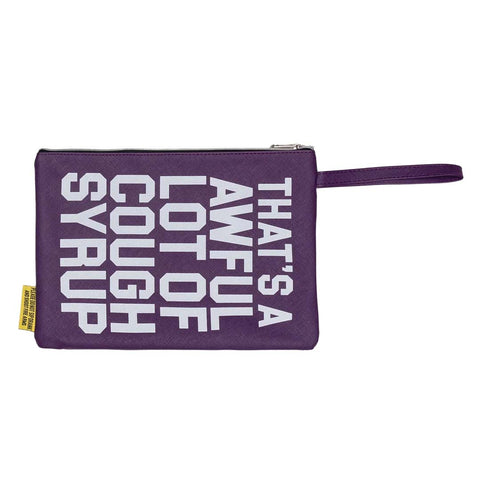 Awful Lot of Cough Syrup Purple Money Bag