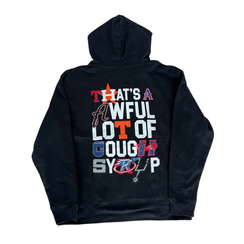 Awful Lot of Cough Syrup Sports Logo Hoodie Black