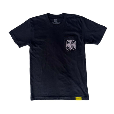 Awful Lot of Cough Syrup West Coast Choppers SS Black Tee