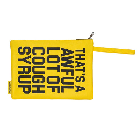 Awful Lot of Cough Syrup Yellow Money Bag