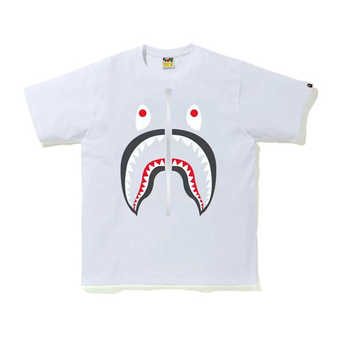 BAPE Shark Tee White Grey