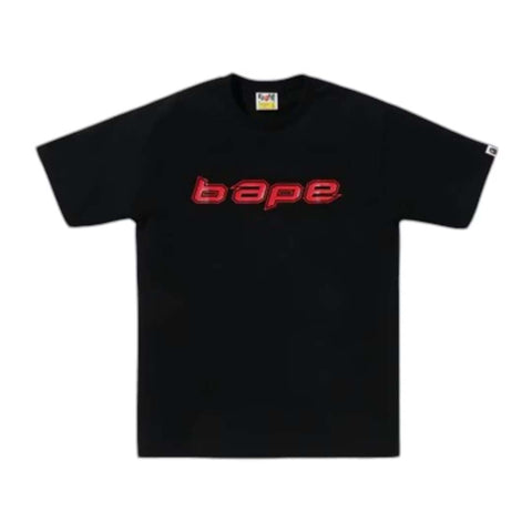 BAPE Silicon Logo Tee Black Red