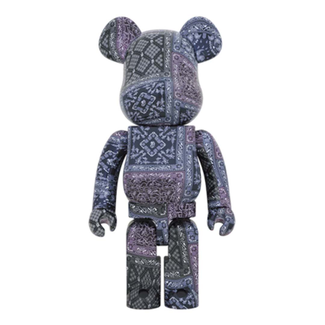 Bearbrick x BAPE 'Black Bandana' 1000%