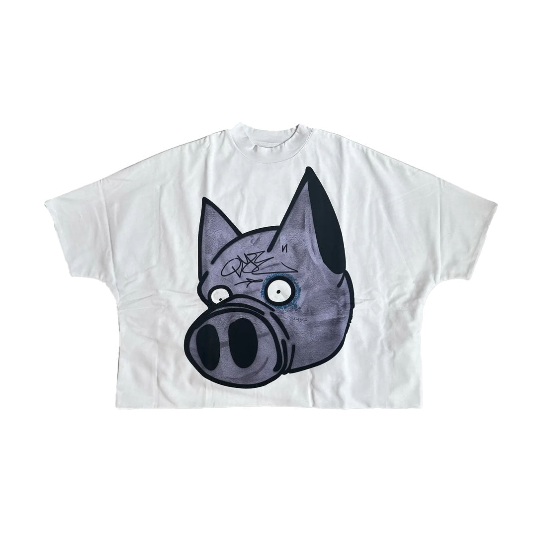 Billionaire Studios Purpa Pig White Tee ComplexCon Exclusive