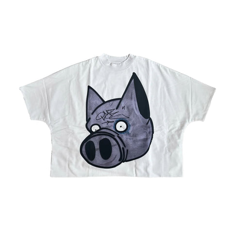 Billionaire Studios Purpa Pig White Tee ComplexCon Exclusive