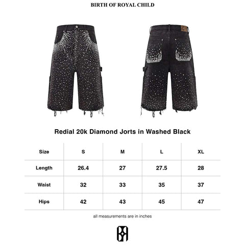 Birth of Royal Child Redial Diamond Shorts Black