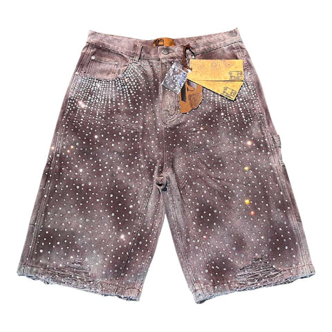 Birth of Royal Child Redial Diamond Shorts Brown