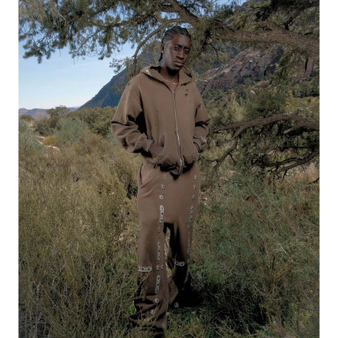 Bravest Brown Sapphire Baggy Sweatpants