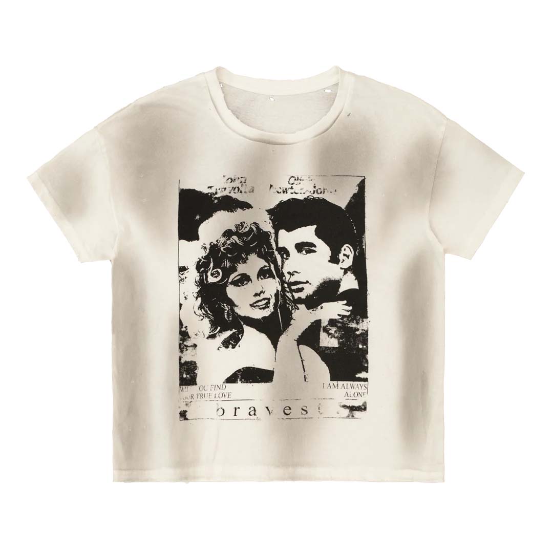 Bravest Greaser Tee Vintage White