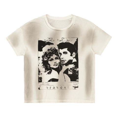 Bravest Greaser Tee Vintage White