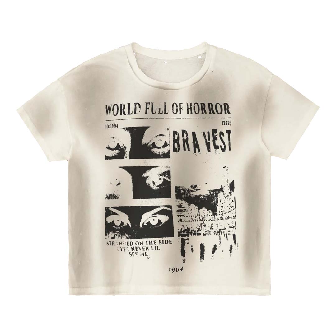 Bravest Horrors Tee Vintage White