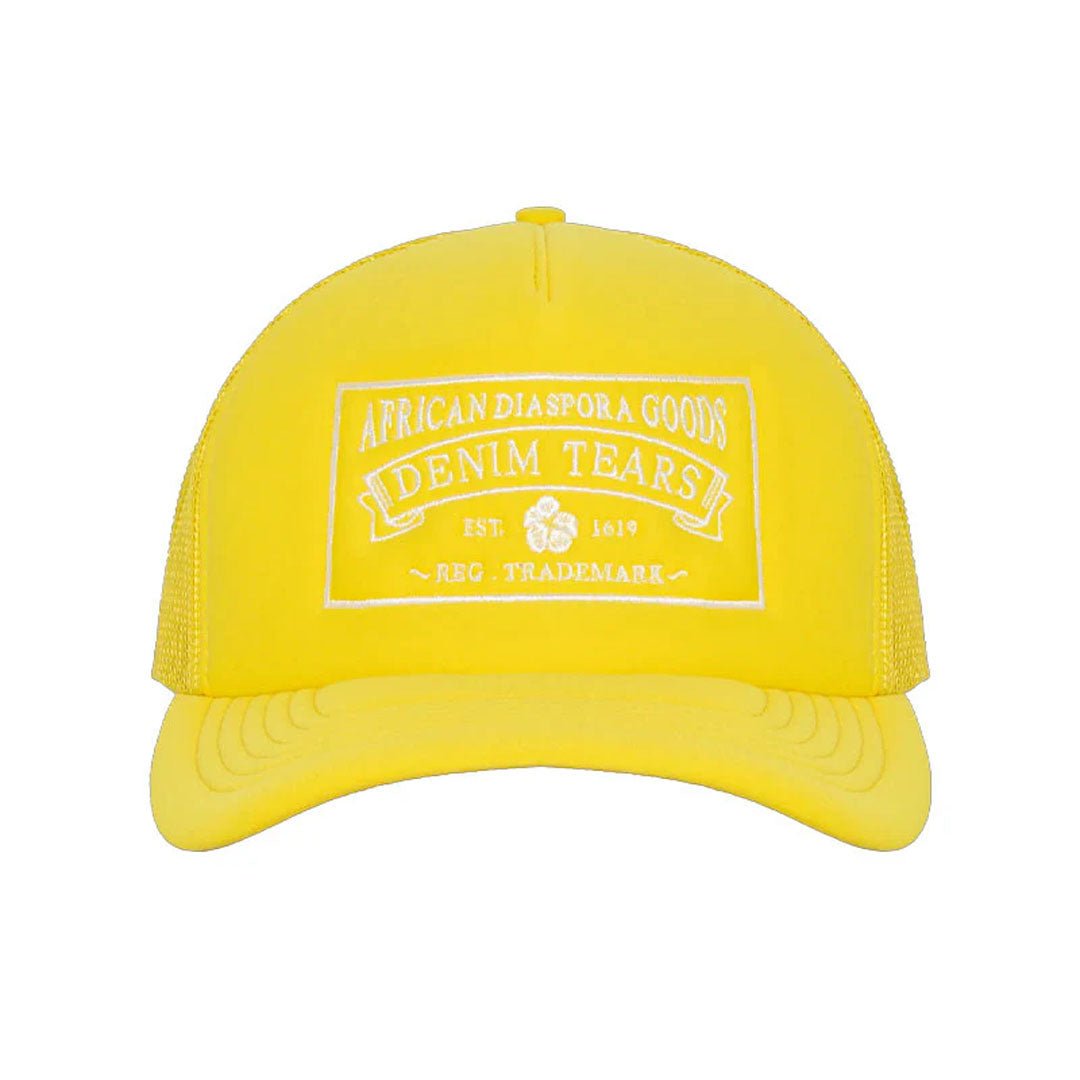 Denim Tears ADG Yellow Trucker Hat
