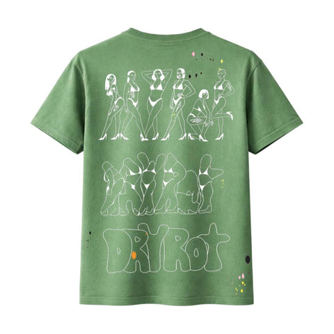 Dry Rot Dirty Silo Green Faded Tee