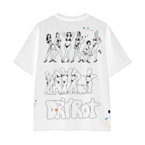 Dry Rot Dirty Silo White Faded Tee