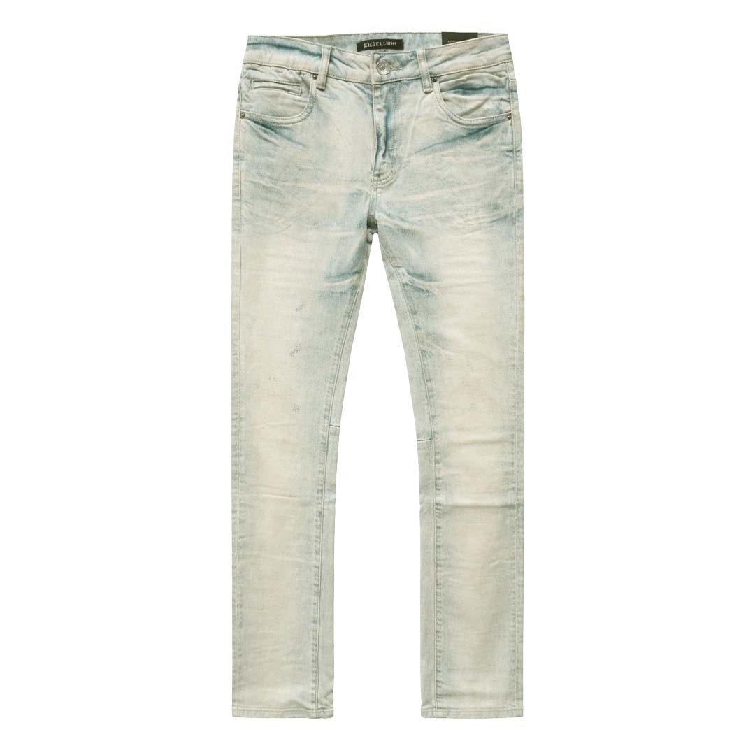 Embellish Slim Fit Jeans Sand Blue