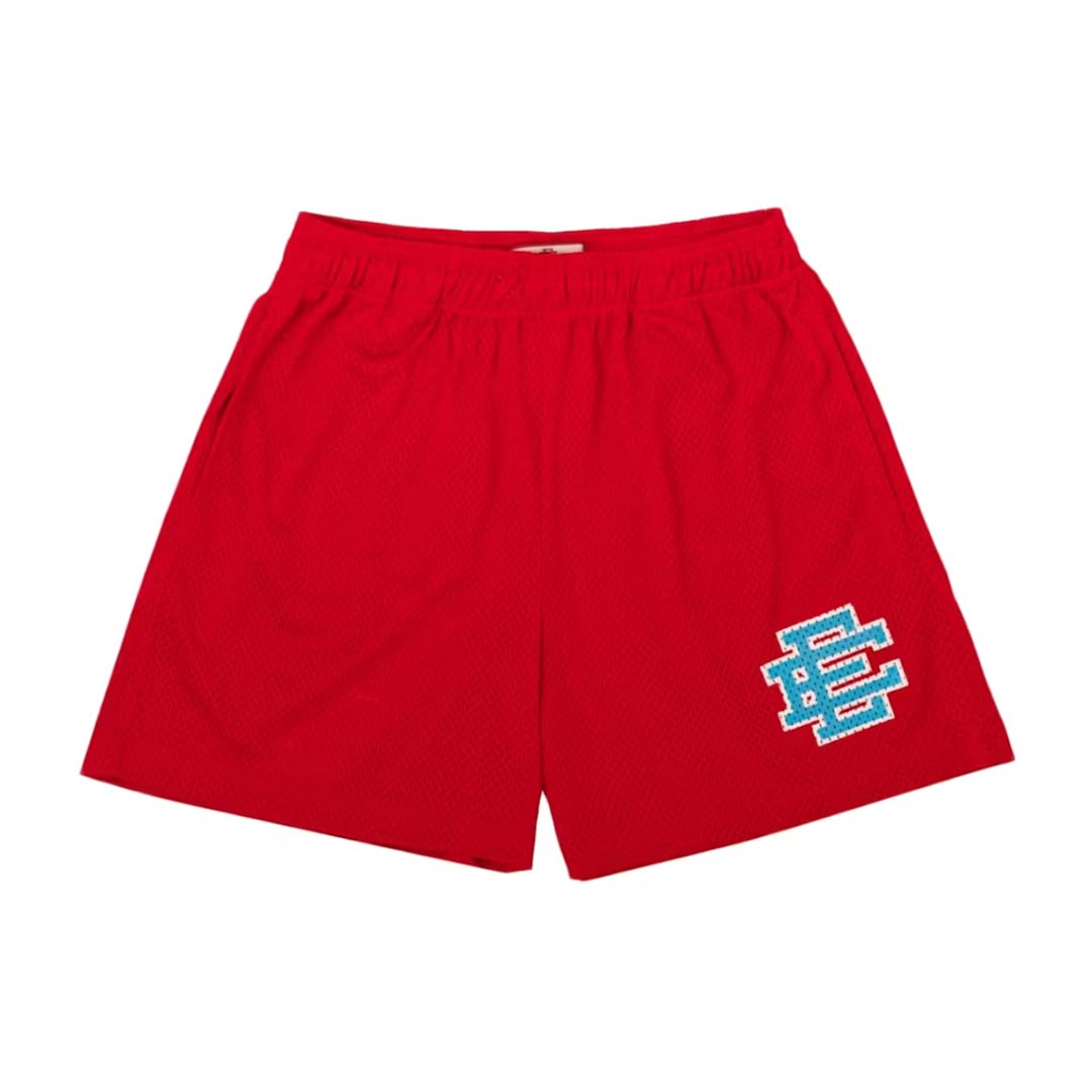 Eric Emanuel EE Basic Red Aqua Blue Shorts