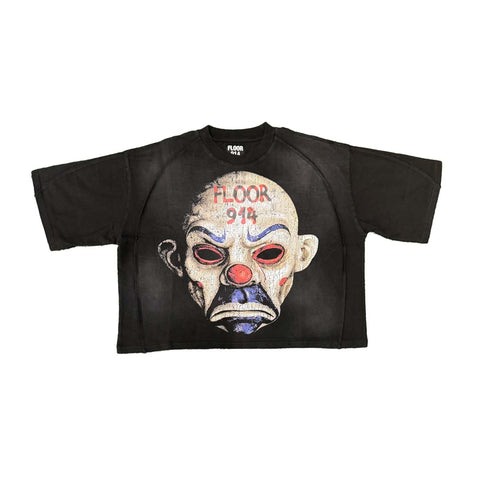 Floor 914 Clown Oversized Boxy Tee Black