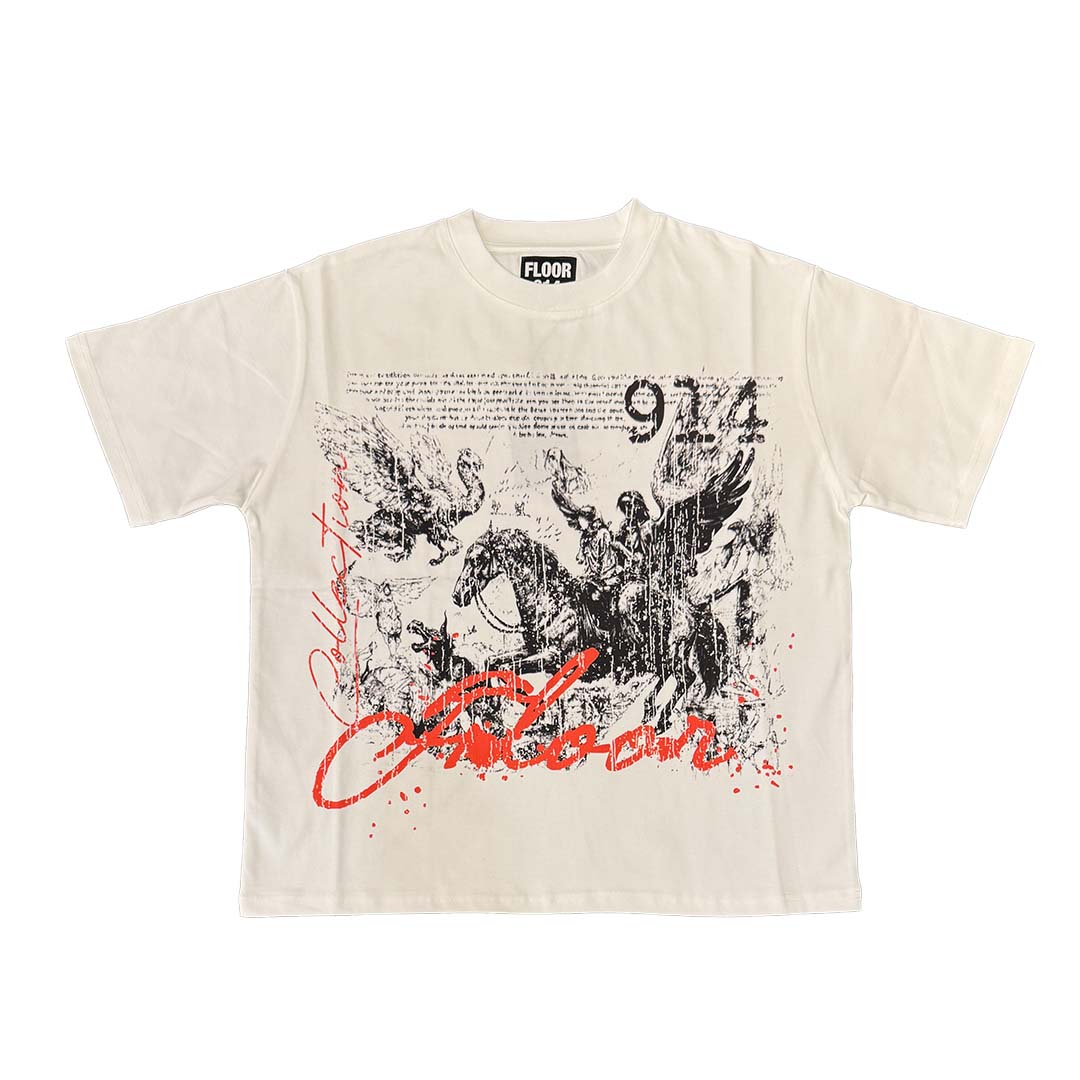 Floor 914 Mythic Rider Tee White