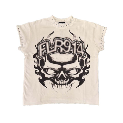Floor 914 Skull Inferno Cutoff White