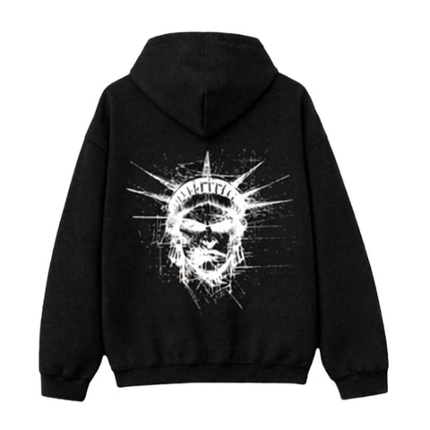 Floor 914 Studded Black Hoodie