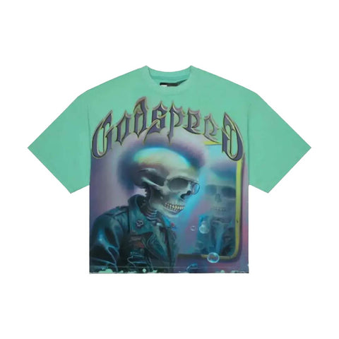 Godspeed Man in the Mirror Tee Teal