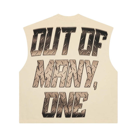 Godspeed Steel Sharpens Steel Sleeveless Bone Tee