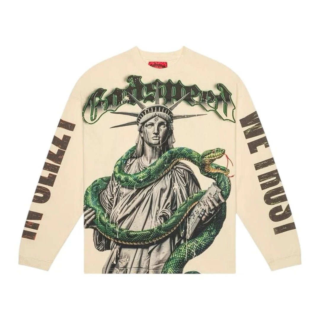 Godspeed Top 5 Slizzy Long Sleeve Tee Bone