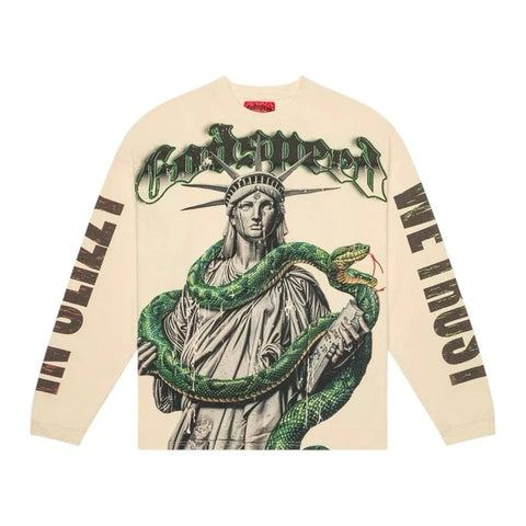Godspeed Top 5 Slizzy Long Sleeve Tee Bone