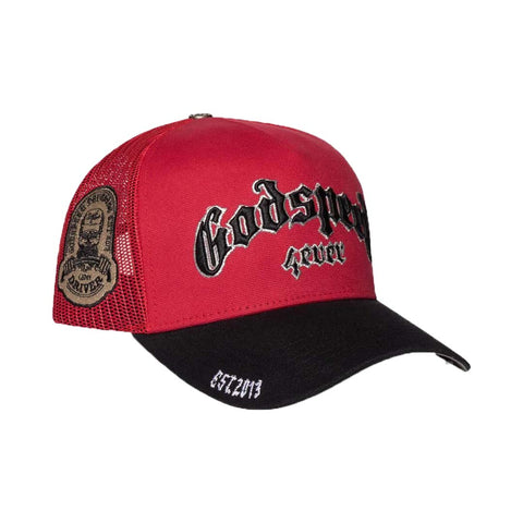 Godspeed Trucker Hat Red Black