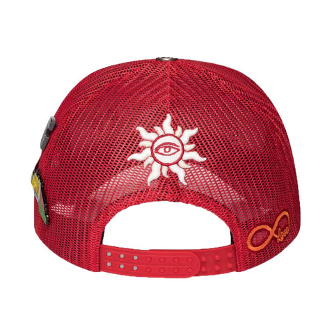 Godspeed Trucker Hat Red Black