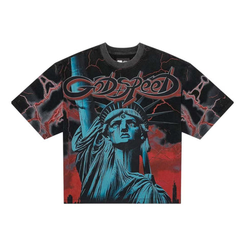 Godspeed Voltage Black Red Tee