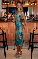 Tropic Like It's Hot Midi Dress Mystic Blossom