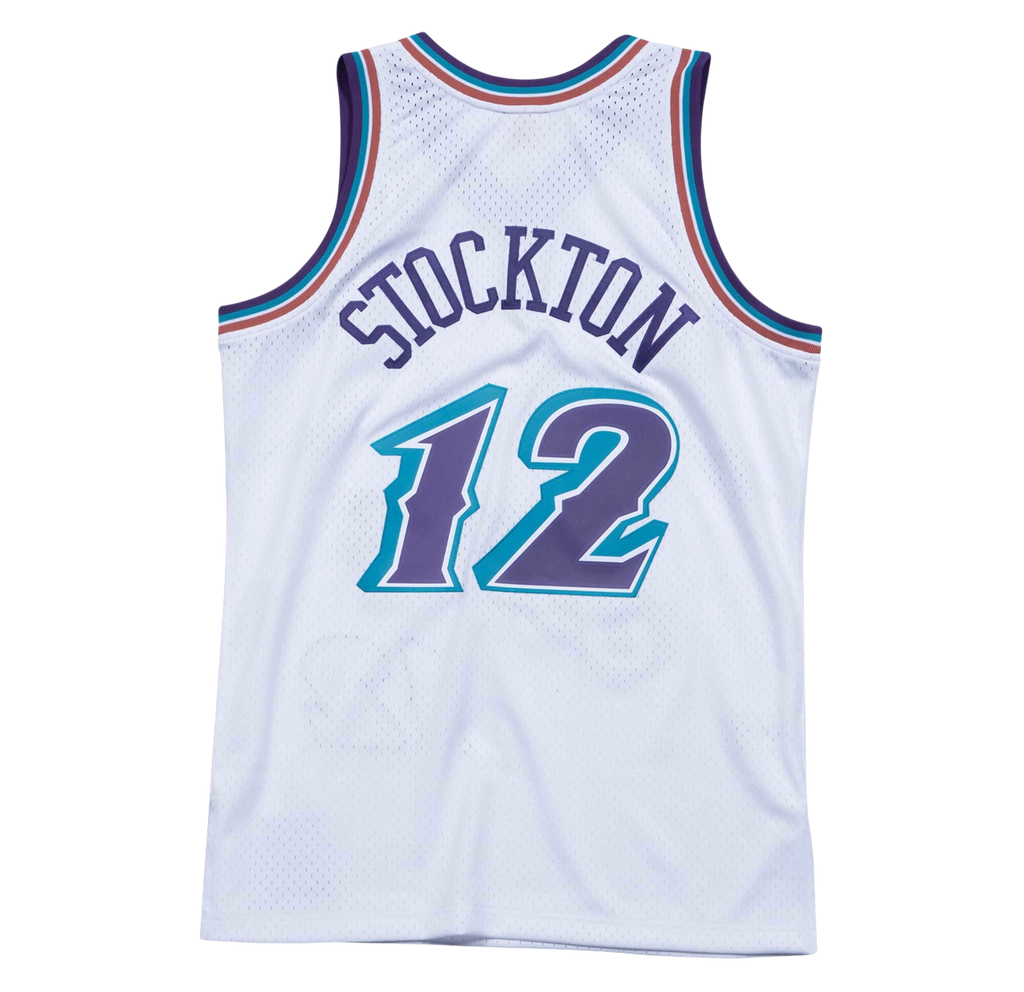 Utah Jazz White 96-97 Stockton Jersey
