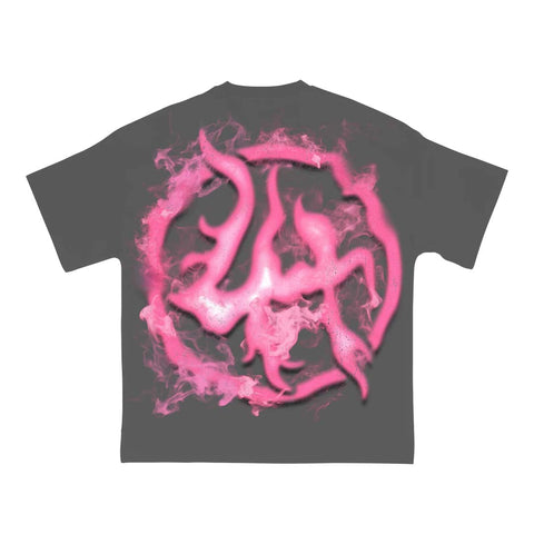 Lost Hills x Cough Syrup Head Tee Grey