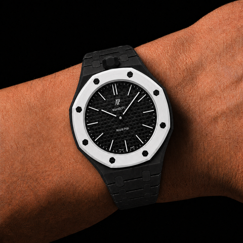 Midnight Black — Metal Strap — Lépine