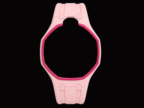 Pink — Rubber Strap — Lépine