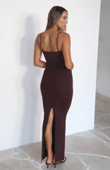 Break It Off Maxi Dress Espresso