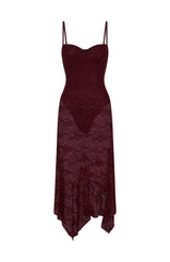 Darling Girl Midi Dress Port