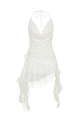 Let's Roll Mini Dress Off White