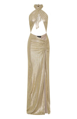 Oh So Golden Maxi Dress Champagne