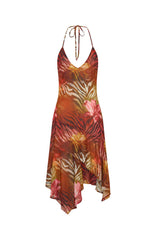 On His Mind Midi Dress Wild Ember