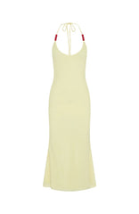 Tropic Like It's Hot Midi Dress Lemon