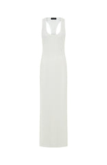Tropic Waters Knit Maxi Dress White